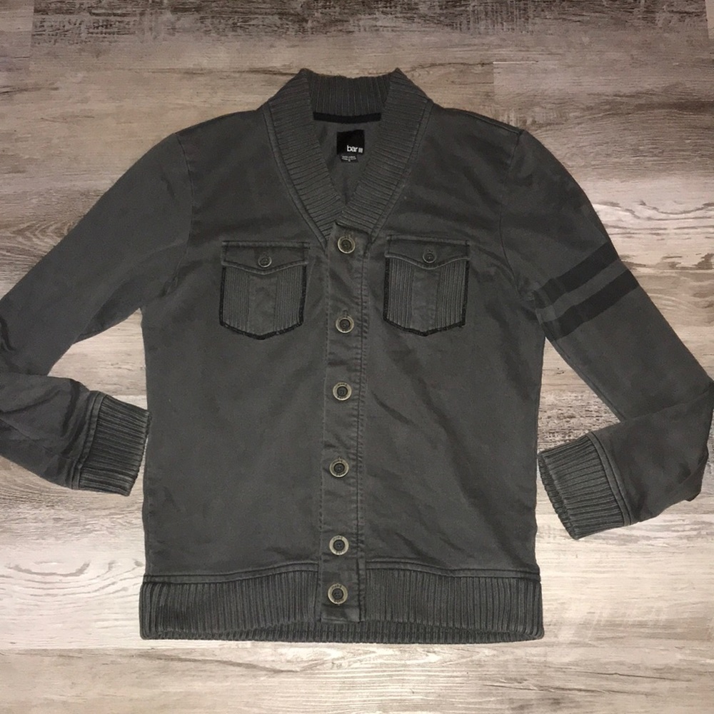 Bar III brown ribbed  jacket size small